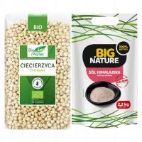 Ciecierzyca Bezglutenowa Bio 1 kg - Bio Planet + Sól Himalajska Różowa Drob