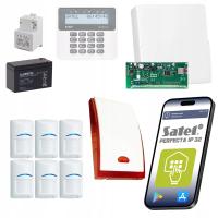 ZESTAW ALARMOWY SATEL SYSTEM DO DOMU APLIKACJA 6 CZUJEK RUCHU BOSCH IP LAN