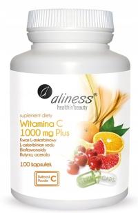 Aliness Witamina C 1000 mg Plus 100 VEGE caps.