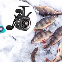 Naprawa kołowrotka do wędkowania pod lodem Przenośny Łatwy w użyciu Dzień Ojca Czarna lewa ręka