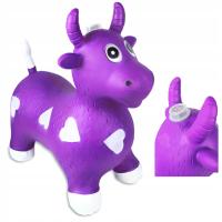 Резиновый прыгун для прыжков корова звуки коровы светло-фиолетовый 56см
