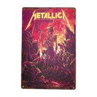 Декоративная доска металлический лист Костяп 20x30 см ретро винтажный плакат