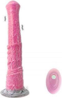 Dildo dla konia, 28,5 cm, płynny silikon, wodoodporny, 10 trybów wibracji