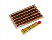 Sznury zaprawa z klejem do kołkowania opony + klej zestaw naprawczy koła