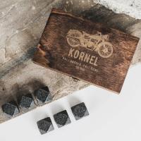 Kamienie Do Whisky W Pudełku Z Grawerem Kostki Prezent Dla Motocyklisty