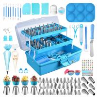 AKCESORIA DO DEKOROWANIA BABKI PROFESJONALNY ZESTAW W KUFERKU DO CIAST