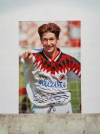 Mirosław Szymkowiak, Widzew Łódź - zdjęcie z autografem 30x20 (zag)