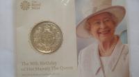 Moneta 5 funtów 90 urodziny Elżbiety 2016