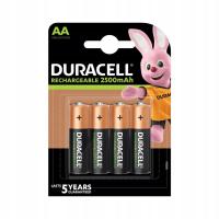 4X перезаряжаемые батареи DURACELL R6 AA 2500 мАч максимальная емкость