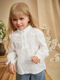 SHEIN BIAŁA BLUZKA HAFTOWANY WZÓR (5L)