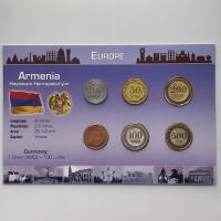 43812. Armenia, set menniczy w oryginalnym opakowaniu (6 monet)