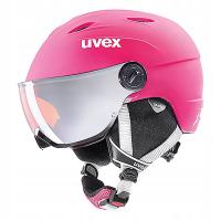 Лыжный шлем Uvex Visor Junior Pro pink / лобовое стекло Orange mirror S / M 54-56