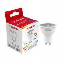 Żarówka LED Halogen GU10 4W = 50W 345lm 3000K Ciepła Reflektor TOSHIBA