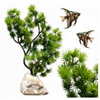 РАСТЕНИЕ ДЛЯ АКВАРИУМА РАСТЕНИЕ ИСКУССТВЕННЫЙ БОНСАЙ ВЫСОТА 22 СМ