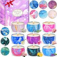 Świece sojowe 9 szt. zestaw upominkowy dla kobiet relaks 180h Zapachowe