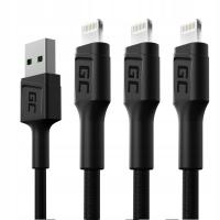 Zestaw 3x Kabel USB-A - Lightning 2m do ładowania iPhone SE 11 12 13 14 PRO