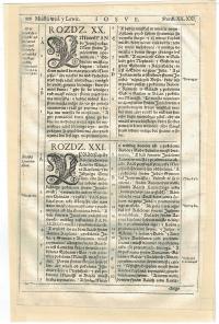 BIBLIA WUJKA karta z I wydania 1599