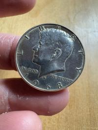 Half Dollar 1968 rok Kennedy, ładny