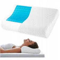 4fizjo 50x30x10/8cm охлаждающая пена профилированная ортопедическая подушка