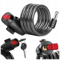 ZAPIĘCIE ROWEROWE NA KLUCZYK ZABEZPIECZENIE BLOKADA DO ROWERU MOCNA LINKA