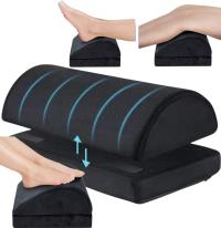 PODNÓŻEK BIUROWY PODSTAWKA POD STOPY NOGI REGULOWANY PIANKA MEMORY 44x30x15