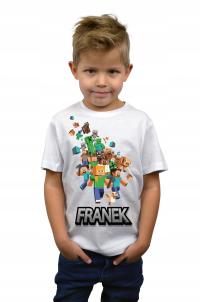 Детская Футболка С Принтом Minecraft Блузкаtshirt Персонализация Подарок