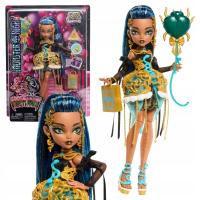 MONSTER HIGH STRASZYSŁODKIE URODZINY LALKA CLEO DE NILE + AKCESORIA 4+