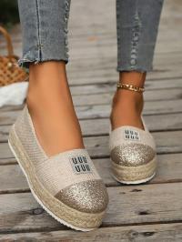 SHEIN BEŻOWE ESPADRYLE ZDOBIENIE 8XS S04__38
