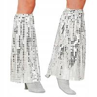 NAKŁADKI SREBRNE CEKINOWE LATA 70 DISCO