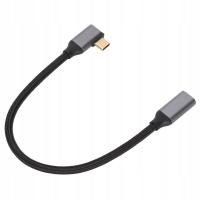 4K 100W PD 5A Kąt prostego Bend 90 stopnia 2 USB3.1 Type C do II