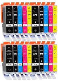 20× Tusze zamienniki EMB zestaw wkład wysokowydajny XL do Canon PGI570