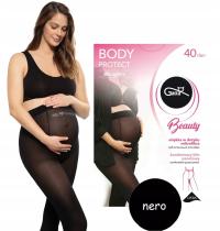 Gatta rajstopy ciążowe Protect 40DEN nero 2-S