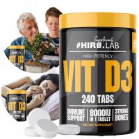 Витамин зубов лаборатории Хиро вкладок сопротивления 240 костей витамина Д3 8000 ИУ сильный