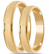 Золотые обручальные кольца - пара PR 333 4 мм бесшовные!!