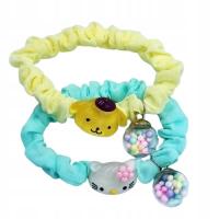 Gumki gumka do włosów typu scrunchie 2 sztuki Pompompurin i Hello Kitty