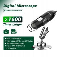Edukacyjny cyfrowy mikroskop naukowy USB 1600x 2Mpix do lutowania