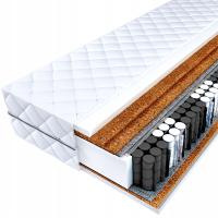 Materac kieszeniowy 120x200 MEGA HARD 3x KOKOS H4/H5 - SUPER TWARDY pocket