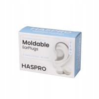 HASPRO Mold 6P TRN Formowane zatyczki do uszu - transparentne, 6 par
