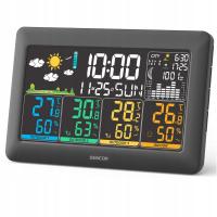 2 x Stacja pogodowa Sencor LCD kolor 3 czujniki prognoza pogody wilgotność