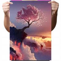 HAFT DIAMENTOWY Diamond Painting Mozaika Diamentowa 5d Dla Dzieci Drzewo