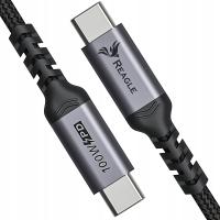 REAGLE Kabel USB-C 3.2 Thunderbolt 4K 60Hz QC 5A PD 100W USB C 10 Gb/s 3M