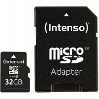 Карта памяти INTENSO microSD 32GB SD-адаптер