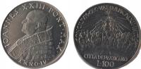 100 lirów (1962) Watykan Papież Jan XXIII - Sobór Watykański II