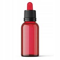 Glikol-Gliceryna Butelka szklana 15ml z pipetą czerwona