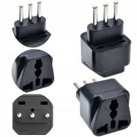 ADAPTER EU do TYP L WŁOCHY WŁOSKA WTYCZKA ITALIA