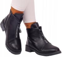 ENplus botki damskie płaski obcas