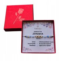 Bransoletka szczęścia i zdrowia kamienie naturalne talizman na prezent