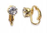 Крошечные Золотые Точки Клипсы На Уши С Кристаллами Swarovski Kiara Элегантный