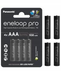 4X аккумуляторные батареи PANASONIC ENELOOP PRO R03/AAA 4BL 950MAH японские