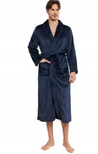 Халат с отворотом, мужской халат, домашняя одежда XL
